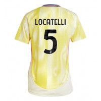 Maglia Calcio Juventus Manuel Locatelli #5 Seconda Divisa Donna 2024-25 Manica Corta